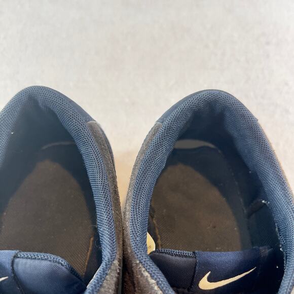 Low Top Sneakers Nike Men's 9 Blazer Grey Suede Navy Swoosh Style # AJ9516-400 - Picture 6 of 11